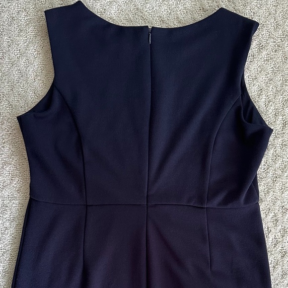 Adrienne Vittadini Sleeveless Sheath Dress Navy Blue Size 8P - Picture 6 of 11